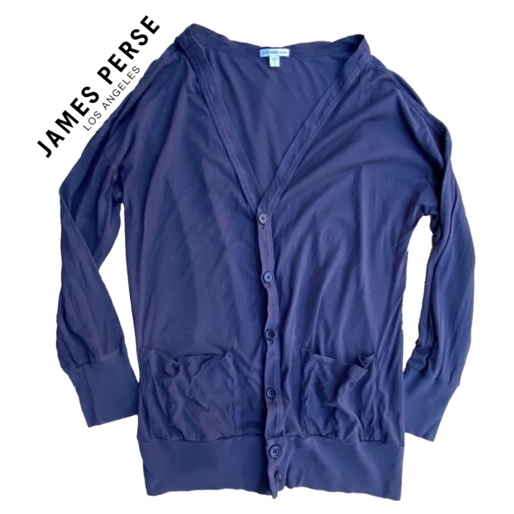 James Perse Cardigan Jersey Knit